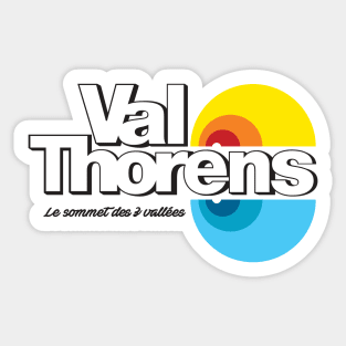 Vintage 1970's Val Thorens ski resort logo Sticker